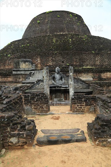 Pabula Vihara temple, UNESCO World Heritage Site, the ancient city of Polonnaruwa, Sri Lanka, Asia