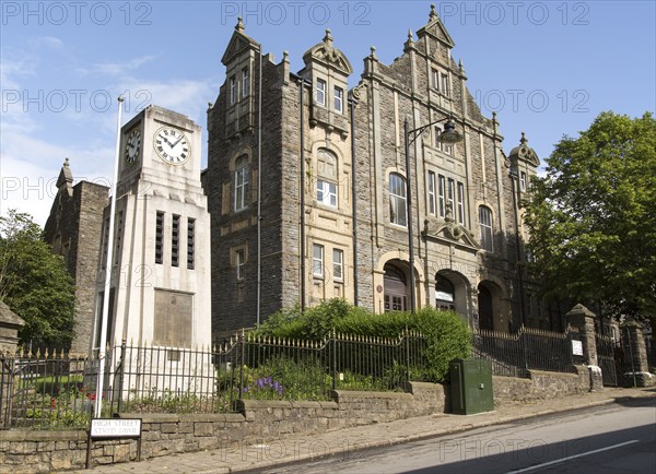Workmen's Hall building, Blaenavon World Heritage town, Torfaen, Monmouthshire, South Wales, UK