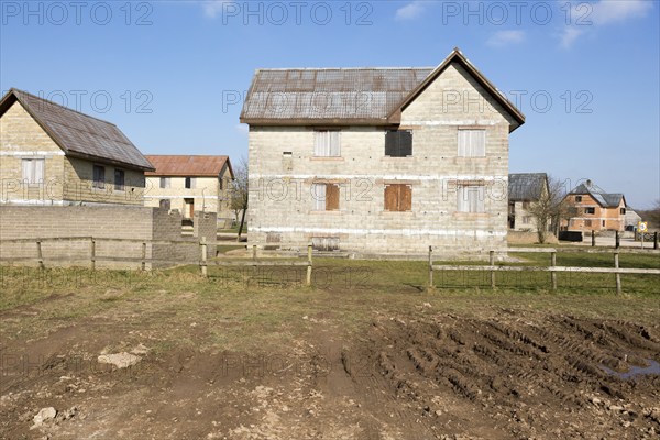 Copehill Down FIBUA village military training area, Fighting In Built Up Areas, Chitterne,