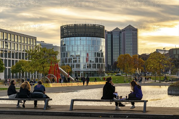 University quarter, green centre of Essen, new development quarter on a former goods station,