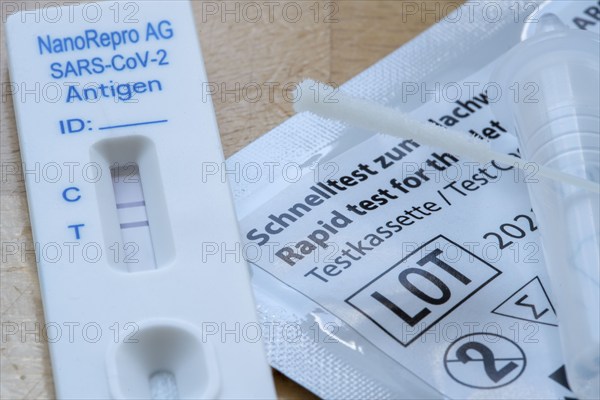 Positive corona antigen rapid test, lay test, self-test, for the detection of SARS-CoV-2 infection,