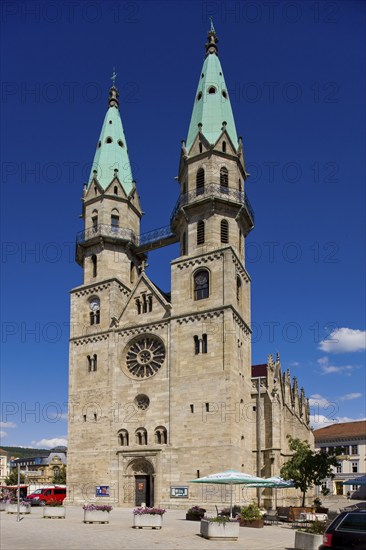 The town or Marienkirche Unserer lieben Frauen church with its 50 metre high towers is the highest