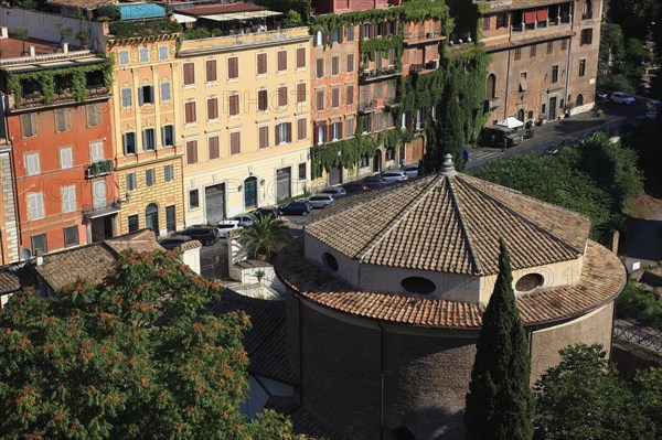 View from Monte Palatino, Palatine Hill, of the historic centre of Rome, Italy, Europe