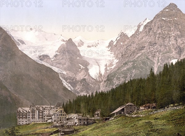 Hotel Trafoi, at the foot of the Ortler in the Trafoi Valley, a side valley of the Suldental in the