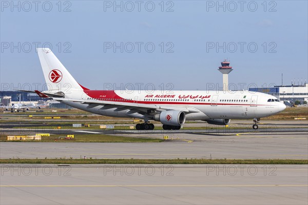 An Air Algerie Airbus A330-200 aircraft with registration 7T-VJY at Frankfurt Airport, Germany,