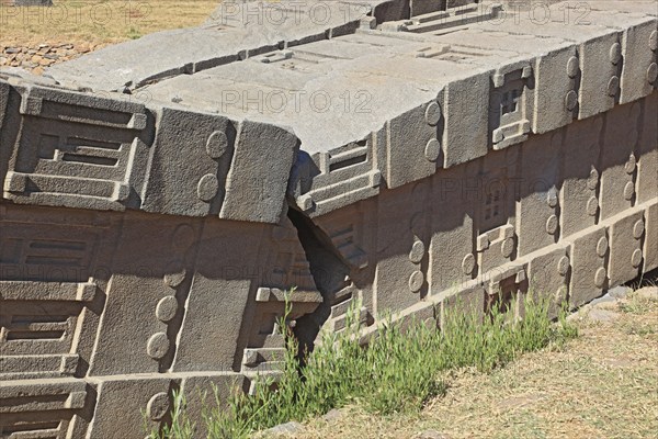 Tigray region, in the stelae park of Axum, Aksum, ancient cemetery of the Axumite kings, broken