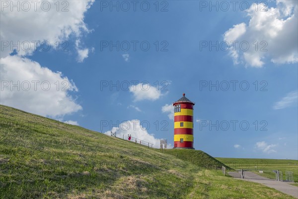 Pilsum Lighthouse, Pilsum, Krummhörn, East Frisia, Lower Saxony, Germany, Europe