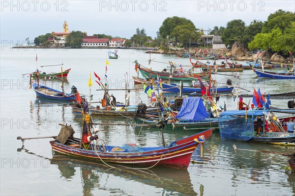 Colourful fishing boats, boat, ship, fishing boat, colourful, colourful, decorated, harbour, sea,