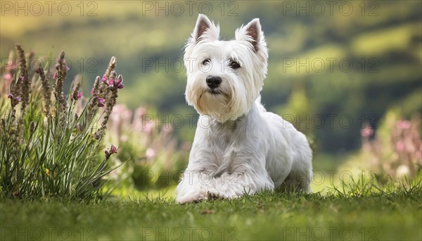 Pets, Dog, West Highland White Terrier, AI-generated, AI generated