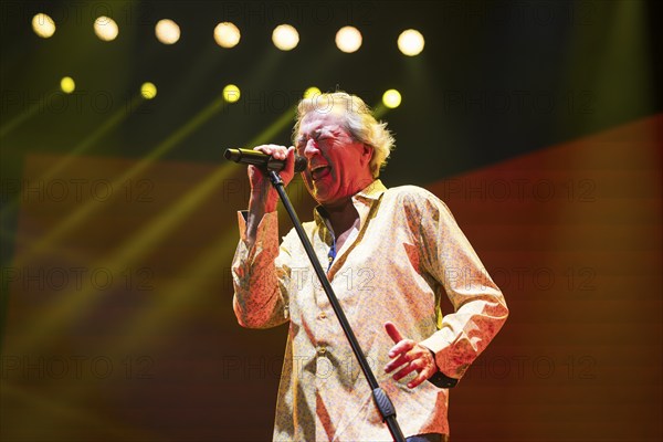 Ian Gillan, singer of Deep Purple live on 1 More Time Tour at the Max-Schmeling-Halle in Berlin on