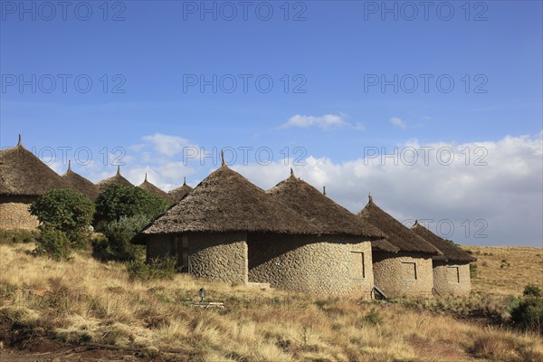 In the highlands of Abyssinia, in the Semien Mountains, landscape in Semien Mountains National