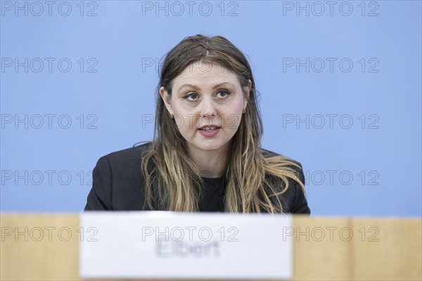 Ariel Elbert, board member of Keshet Germany, recorded during a press conference at the Federal