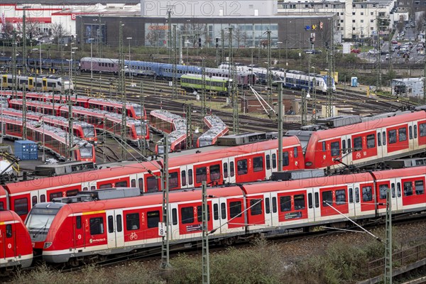 DB Regio stabling facility in Cologne Deutzerfeld, where suburban trains and regional trains wait