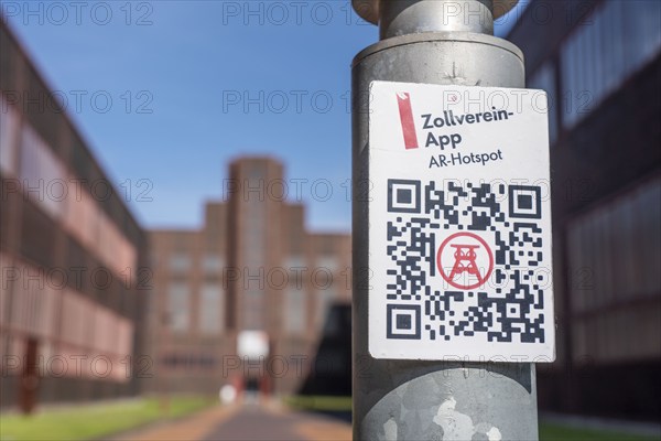 Zollverein Coal Mine Industrial Complex, Unesco World Heritage Site, Essen, QR code for the