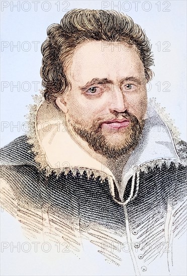 Ben Jonson alias Benjamin Jonson, 1572-1637, English Jacobean playwright, lyricist and literary
