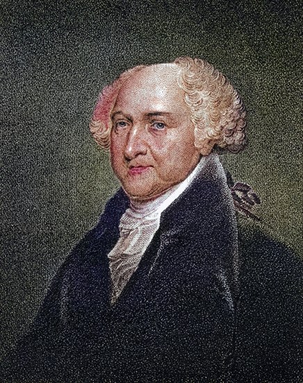 John Adams, 1735-4 to 1826, Second President of America American statesman and founding father