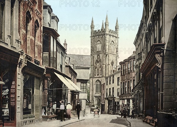 The Fore Street, St Austell, town on the south coast of the English county of Cornwall, England,
