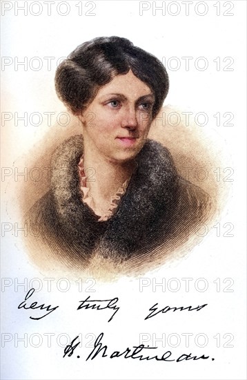 Harriet Martineau (born 12 June 1802 in Norwich, died 27 June 1876 near Ambleside) was a British