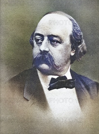 Gustave Flaubert, 1821-1880, French novelist. From the book The Masterpiece Library of Short