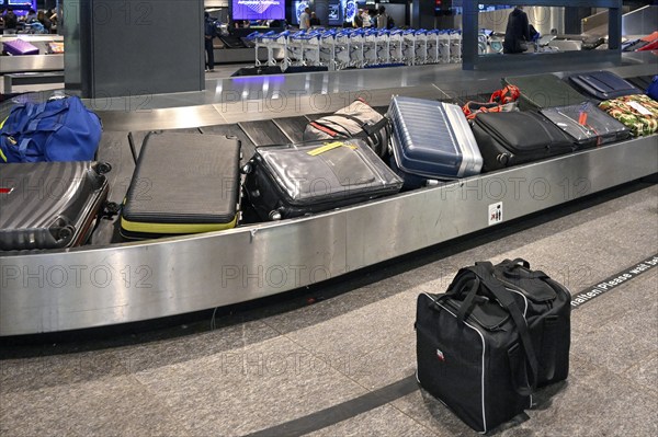 Airport baggage claim carousel baggage