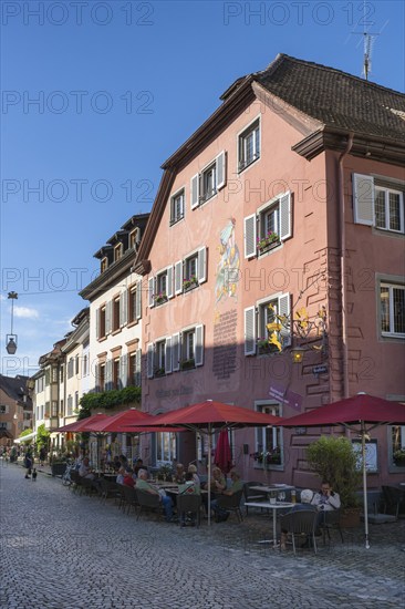 Gasthaus zum Löwen, Fauststube, façade, where the famous Dr Faust once spent the night, Staufen im