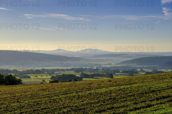 Landscape near Roth near Hausen, Rother Kuppe, Rhön, Bavarian Rhön, Rhön, Lower Franconia, Bavaria,