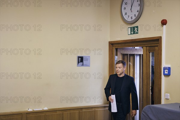 Martin Schirdewan, Chairman of the Left Party, recorded at a press conference in Berlin, 19 August