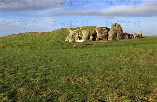 West Kennet neolithic long barrow, Wiltshire, England, UK
