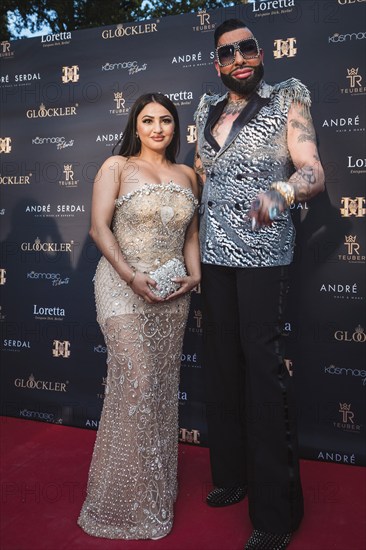 Harald Glööckler and guest at the first Fashion Night with Harald Glööckler for his new fashion