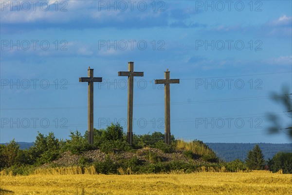 The Three Crosses near Freiberg, Saxony. According to legend, three Freiberg councillors were
