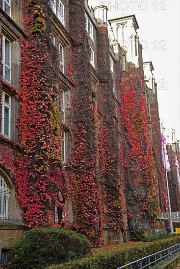 Europe, Germany, Hamburg, Rotherbaum, architecture, facade post office building, former
