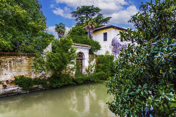 By the river Lemene, medieval old town, Portogruaro, Veneto, Friuli, Italy, Portogruaro, Veneto,