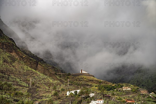 The church Iglesia de San Antonio de Padua in Valle Gran Rey, La Gomera, Canary Islands, Spain,