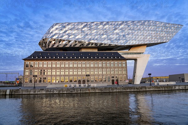 The Antwerp Port Authority building, Havenhuis, former fire brigade barracks in the harbour,