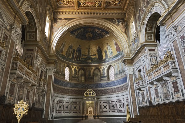 Cathedra of the Pope as Bishop of Rome, apse of the Basilica, Lateran Basilica, Basilica San