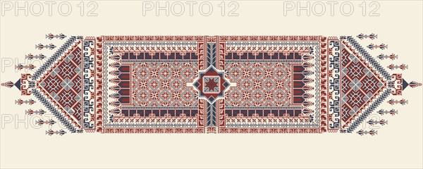 Tatreez, decorative Palestinian embroidery symbol