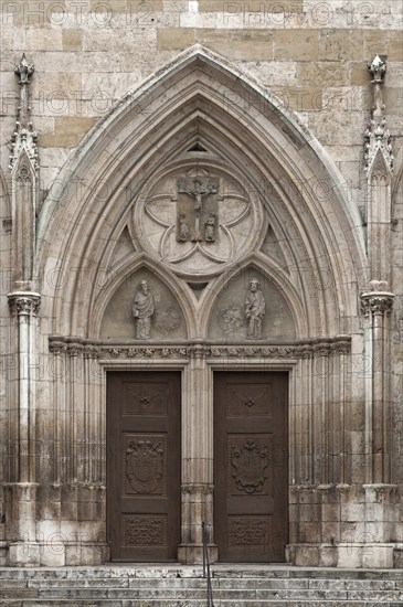 Side entrance portal, 1385-1415, Regensburg Cathedral of St Peter, start of construction 1273,