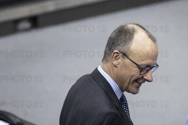 Friedrich Merz, Chairman of the CDU/CSU parliamentary group in the German Bundestag, pictured in