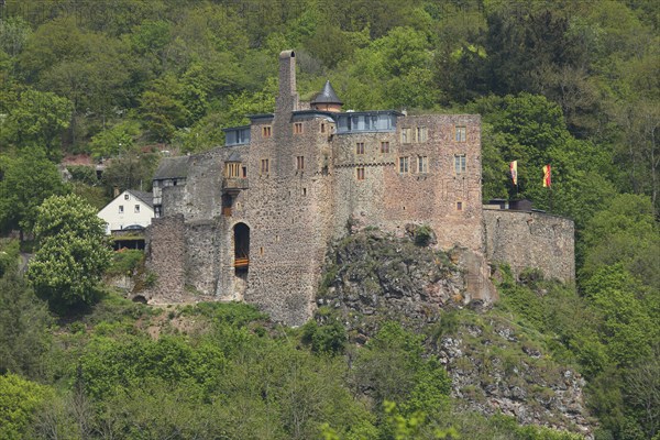 Oberstein Castle and medieval fortress, Idar-Oberstein, Hunsrück, Rhineland-Palatinate, Germany,