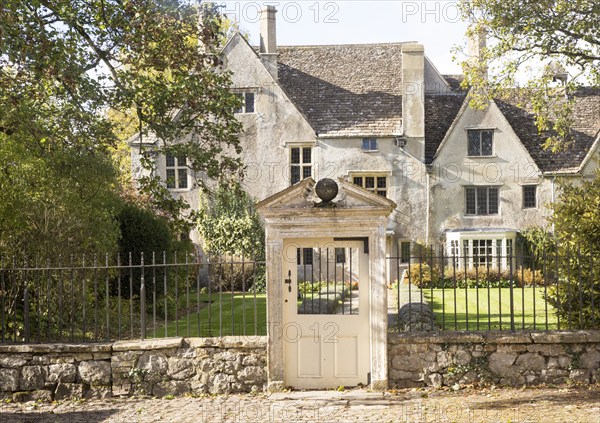 Historic Avebury manor house building, Avebury, Wiltshire, England, UK