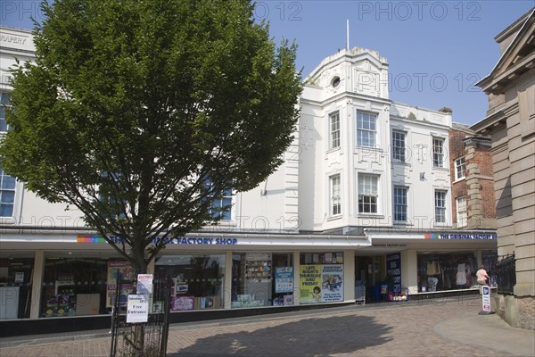 Aldiss traditional department store building in the town of Fakenham, north Norfolk, England,