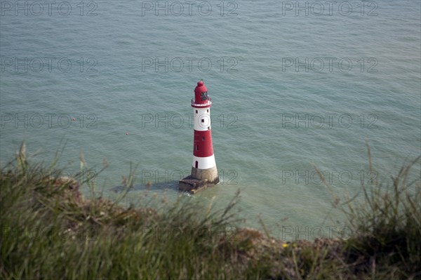 Lighthouse at Beachy Head, Sussex, England, United Kingdom, Europe