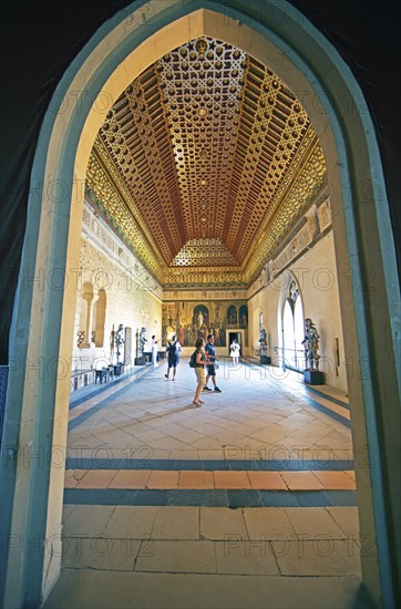 Gallery-Hall in the Alcazar, Segovia, Province of Segovia, Castile and Leon, Spain, Europe