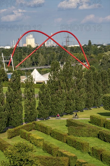 Nordsternpark, former site of the Nordstern colliery, on the Rhine-Herne Canal, in Gelsenkirchen,