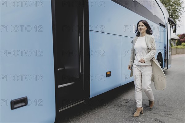 Annalena Bärbock (Alliance 90/The Greens), Federal Foreign Minister, during the tour of Germany in
