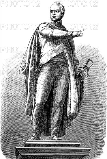 Statue of August Wilhelm Anton Count Neidhardt von Gneisenau, Prussian field marshal, reformer of