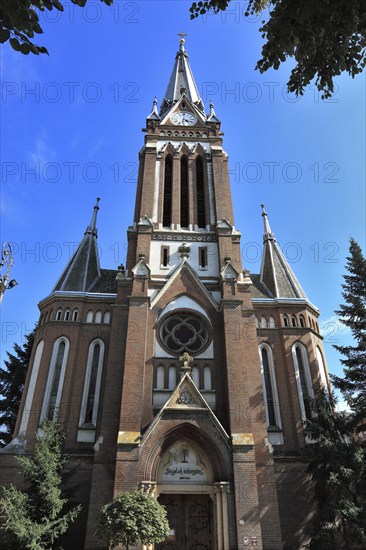 Banat, city of Arad, city centre, protestant church also red church, Biserica Rosie, Romania,