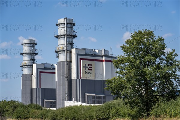 Trianel Hamm-Uentrop combined-cycle gas and steam power plant, two power plant units, each with an
