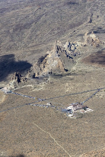 Panorama during the ascent to Alto de Guajara, 2715m, to the bizarrely shaped rock formations of