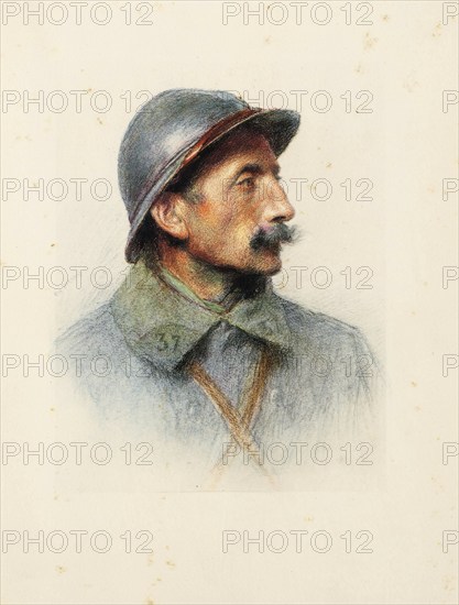 The Allies in the First World War, France, Foot soldier, Desvignes, a Burgundian man, Historical,